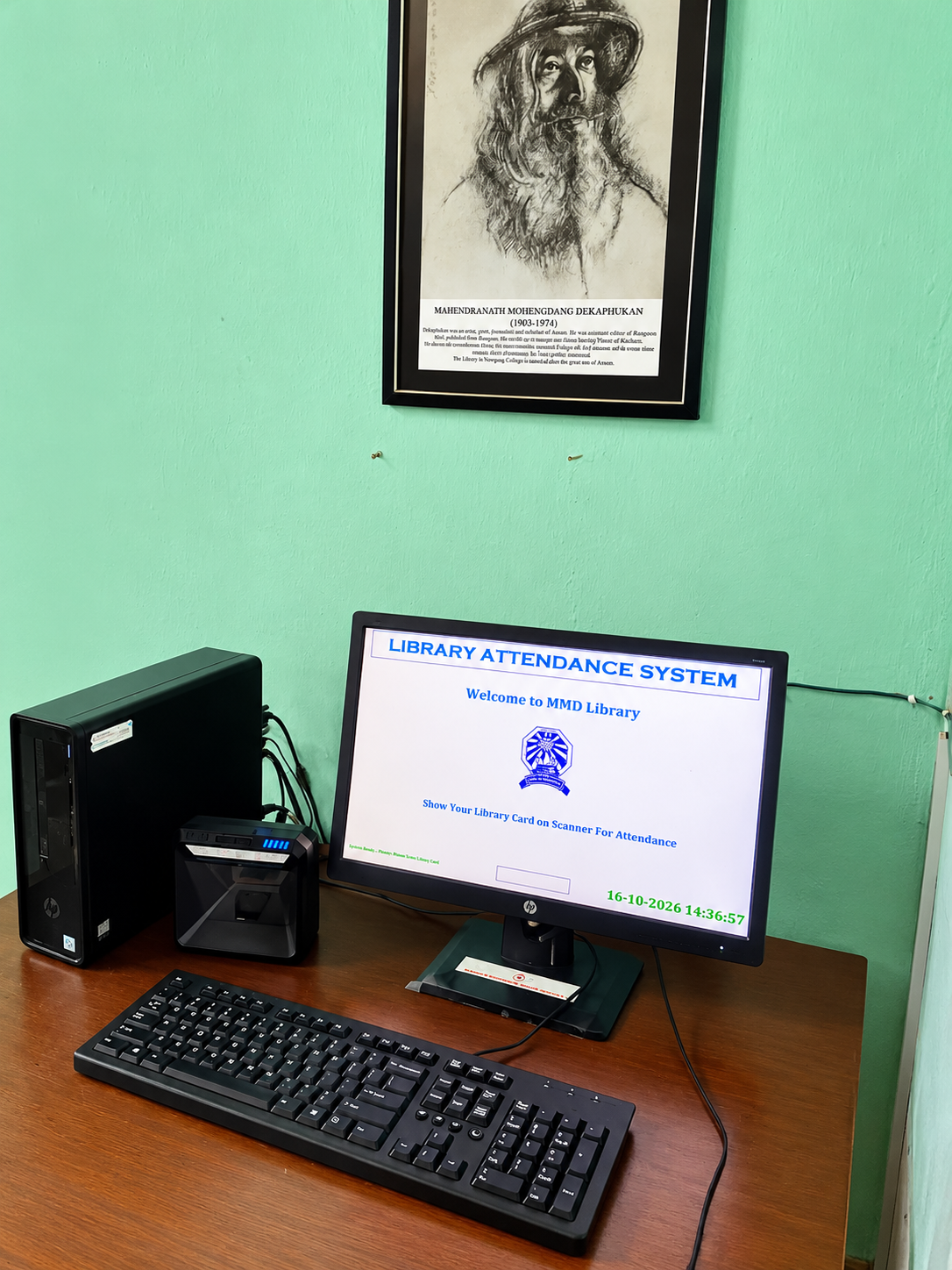 Library attendance workstation